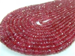 Ruby Faceted Beads